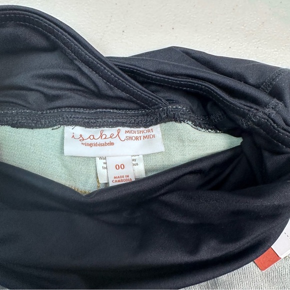 Isabel Maternity by Ingrid & Isabel Blue High Waist Shorts - Picture 4 of 6